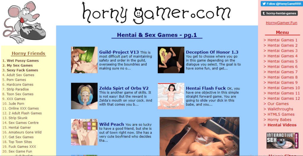 Free Online Porn Game Review - Hornygamer 